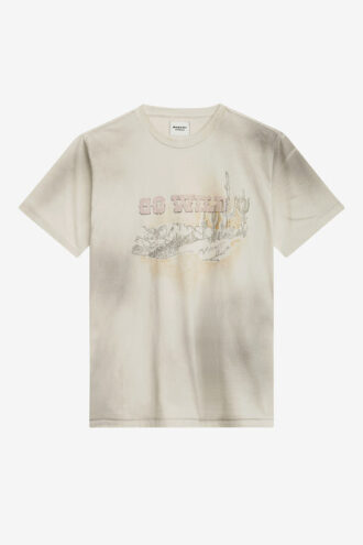 Camiseta de lino estampada Honore