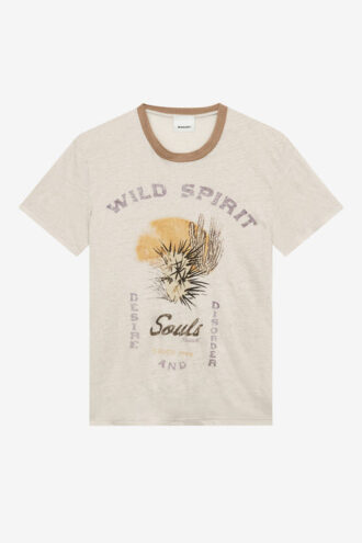 Camiseta de lino estampada Kiliann