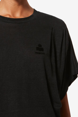 Camiseta de lino Kyanzae con logotipo