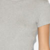 Camiseta de manga corta de algodón acanalado Taomi