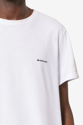 Camiseta de manga corta de algodón liso Zafferh
