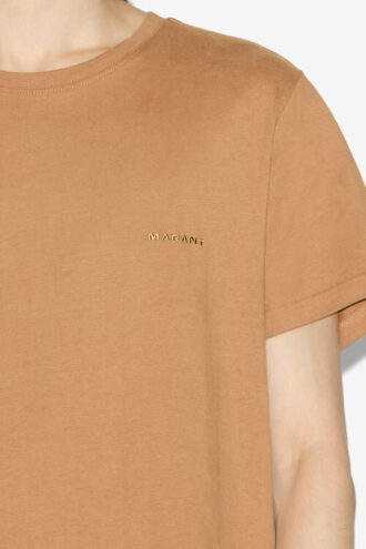 Camiseta de manga corta de algodón liso Zafferh