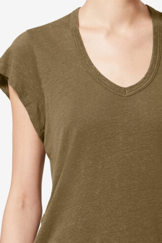 Camiseta de manga corta de lino Zankou