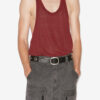 Camiseta de tirantes de lino a rayas Darius
