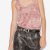 Camiseta sin mangas de lino estampada Thea Camiseta sin mangas de lino estampada Thea