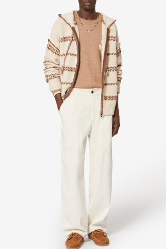 Cardigan de lana jaspeada Rolian
