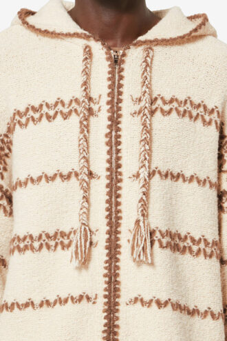 Cardigan de lana jaspeada Rolian