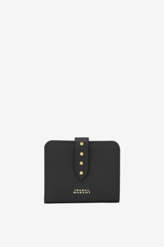 Cartera de piel suave con tachuelas Oskan