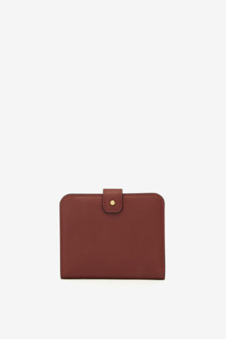 Cartera de piel suave con tachuelas Oskan