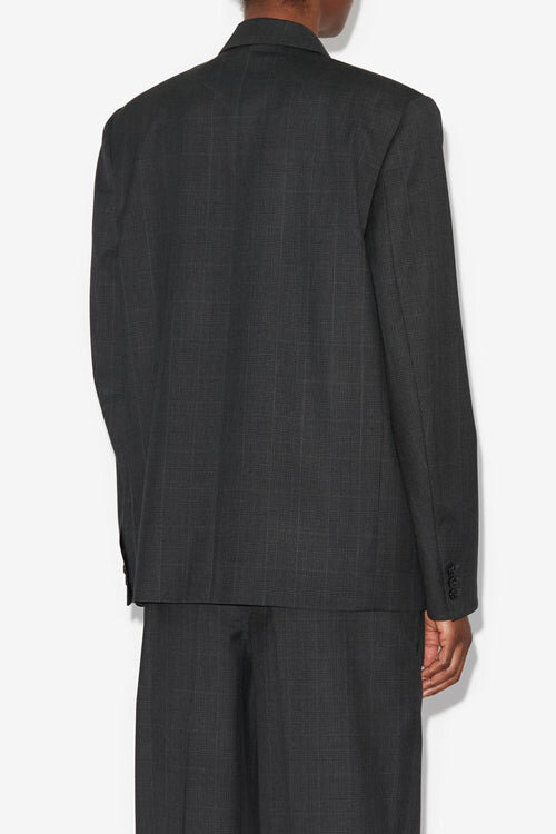 Chaqueta blazer cruzada con cuello de solapa de Klero Chaqueta blazer cruzada con cuello de solapa de Klero