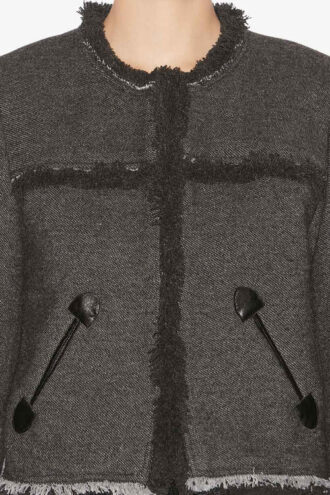 Chaqueta corta con estampado gráfico Delphina