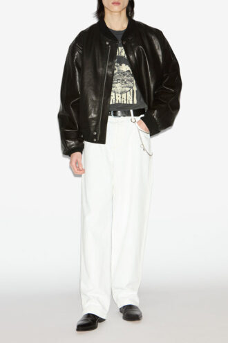 Chaqueta corta de piel Blaike