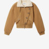 Chaqueta corta de sarga estilo abrigo Oana Chaqueta corta de sarga estilo abrigo Oana