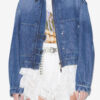 Chaqueta corta estilo workwear Julie en denim liso Chaqueta corta estilo workwear Julie en denim liso