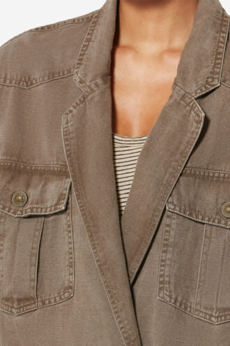Chaqueta de algodón y lino Nevala Chaqueta de algodón y lino Nevala