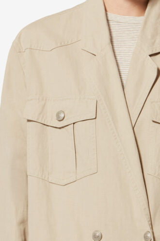 Chaqueta de algodón y lino Nevala Chaqueta de algodón y lino Nevala