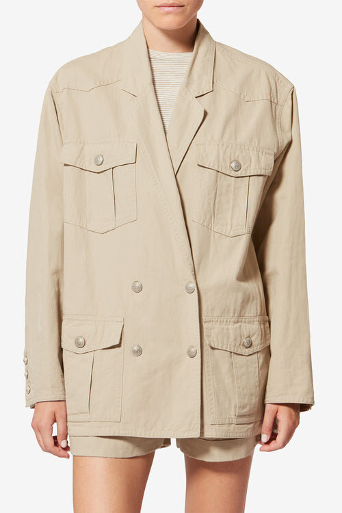 Chaqueta de algodón y lino Nevala Chaqueta de algodón y lino Nevala