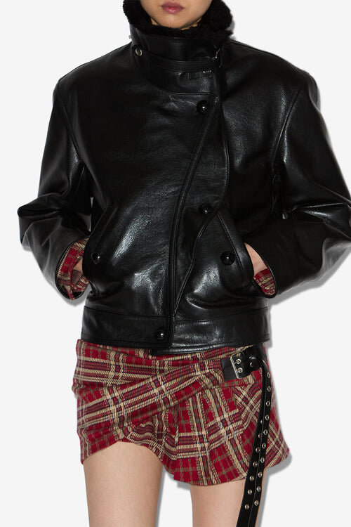 Chaqueta de cuero Briyana Chaqueta de cuero Briyana