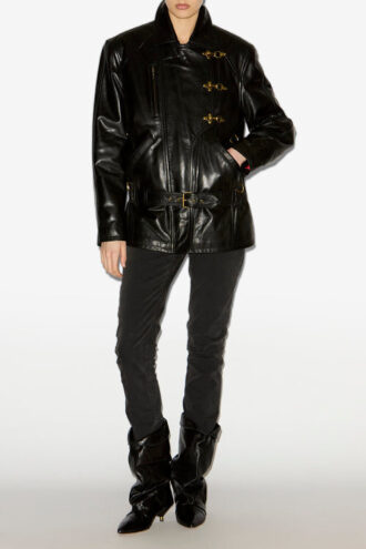 Chaqueta de cuero estilo motero Caitlyn Chaqueta de cuero estilo motero Caitlyn