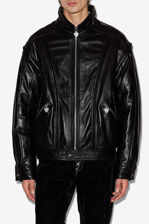 Chaqueta de cuero vintage Yosri Chaqueta de cuero vintage Yosri