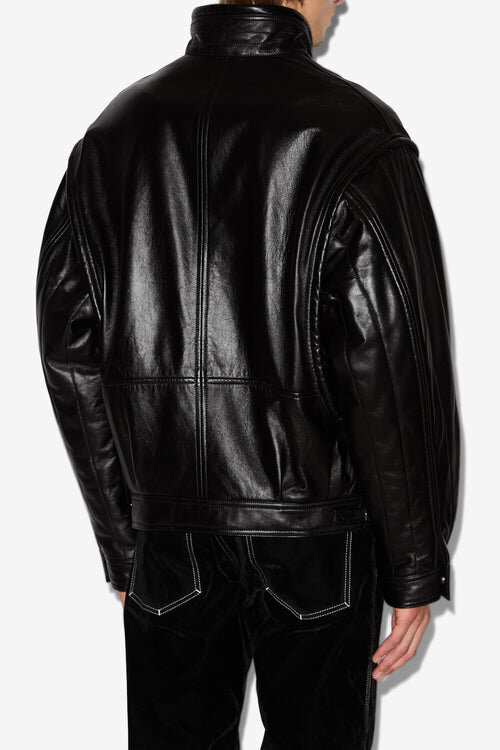 Chaqueta de cuero vintage Yosri Chaqueta de cuero vintage Yosri