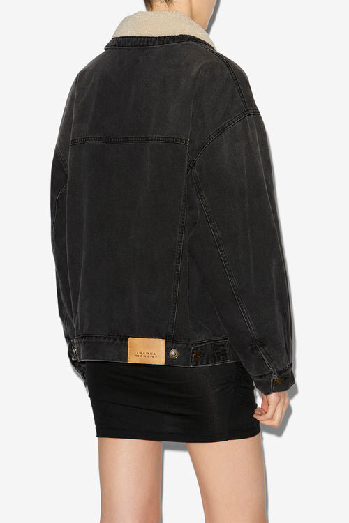 Chaqueta de denim y piel sintética Pimia Chaqueta de denim y piel sintética Pimia
