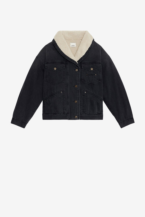 Chaqueta de denim y piel sintética Pimia Chaqueta de denim y piel sintética Pimia