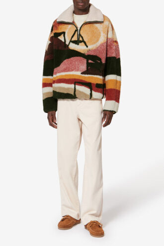 Chaqueta de felpa con estampado Marley Desert
