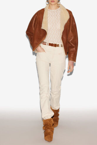 Chaqueta de piel de cordero Blondine