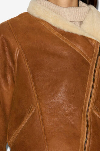 Chaqueta de piel de cordero Blondine