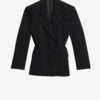 Chaqueta de traje con cinturón y rayas de tenis Maia