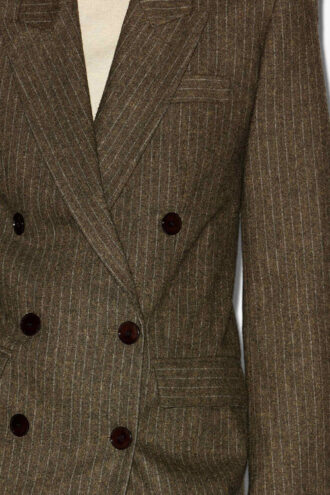 Chaqueta de traje de lana a rayas Jevima Chaqueta de traje de lana a rayas Jevima
