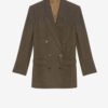 Chaqueta de traje de lana a rayas Jevima Chaqueta de traje de lana a rayas Jevima