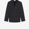 Chaqueta de traje de lana Glen Plaid Klero Chaqueta de traje de lana Glen Plaid Klero