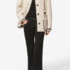 Chaqueta de tweed bouclé de lana Maylin