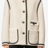 Chaqueta de tweed bouclé de lana Maylin