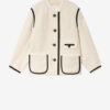 Chaqueta de tweed bouclé de lana Maylin