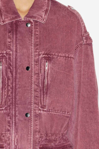 Chaqueta estilo workwear Joanna en denim liso