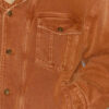Chaqueta Jackson de denim y piel sintética Chaqueta Jackson de denim y piel sintética