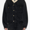 Chaqueta Jackson de denim y piel sintética Chaqueta Jackson de denim y piel sintética
