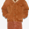 Chaqueta Jackson de denim y piel sintética Chaqueta Jackson de denim y piel sintética
