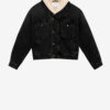Chaqueta Jackson de denim y piel sintética Chaqueta Jackson de denim y piel sintética