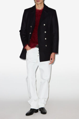 Chaqueta marinera de lana y cachemira Wym