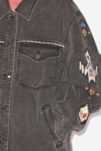 Chaqueta vaquera bordada Manona
