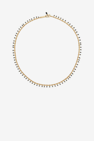 Collar de cadena de latón con acabado dorado Casablanca