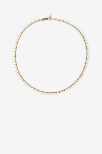 Collar de cadena de latón con acabado dorado Casablanca