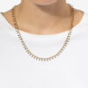 Collar de cadena de latón con acabado dorado Casablanca Collar de cadena de latón con acabado dorado Casablanca