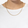 Collar de cadena de latón con acabado dorado Casablanca Collar de cadena de latón con acabado dorado Casablanca