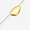 Collar Ella de latón con acabado dorado