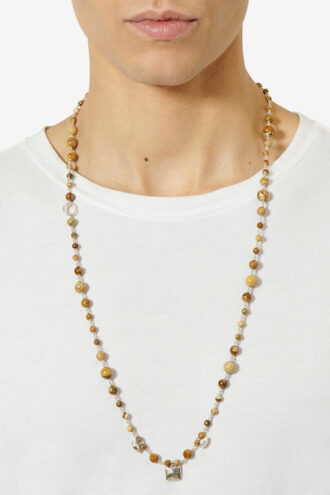 Collar Jack con cadena de piedras naturales